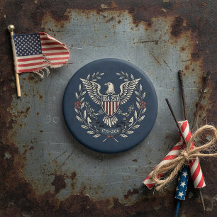 USA 250 Patriotic Eagle Heritage Motif Navy ID1299 Magnet