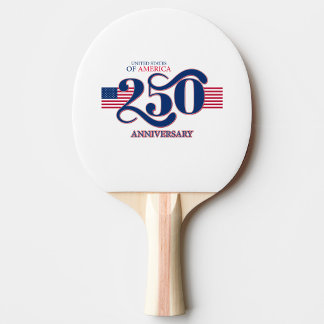 USA 250 Patriotic Ping Pong Paddle  