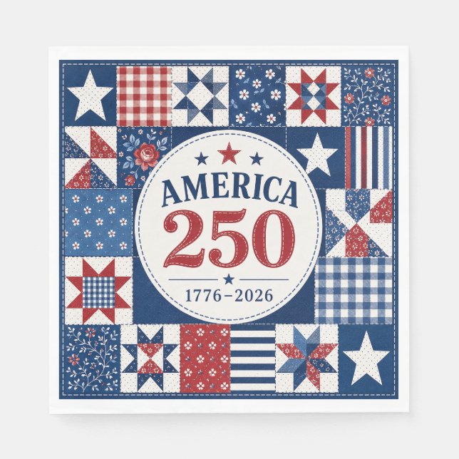 USA 250 Quilted Napkin (Front)