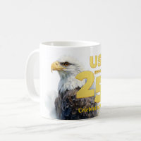 USA 250: Watercolor Bald Eagle & Gold