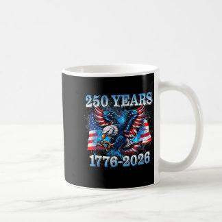 Usa 250 Years 1776-2026 Eagle American Flag Boys M Coffee Mug