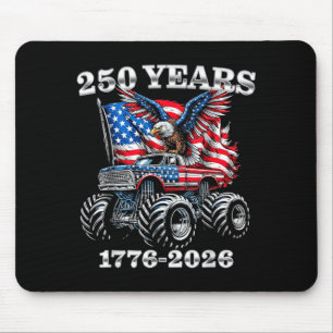USA 250 Years 1776-2026 Eagle Monster Truck Boys Mouse Pad