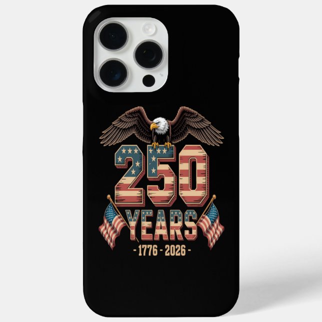 USA 250 Years 250th Anniversary Flag US Case-Mate iPhone Case (Back)