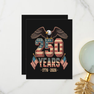 USA 250 Years 250th Anniversary Flag US Thank You Card