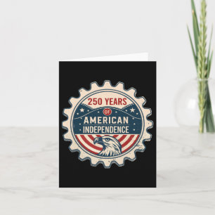 Usa 250 Years America Anniversary 250th Independen Card