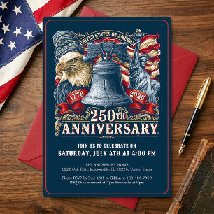 USA 250 Years America's Semiquincentennial Invitation