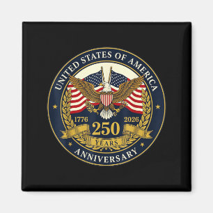 Usa 250 years anniversary patriotic america magnet