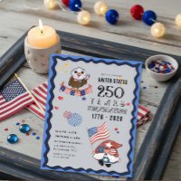 USA 250 Years Celebration with Gnome & Eagle
