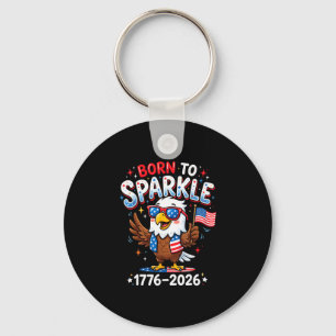 Usa 250 years fourth of july patriotic 1776 key ring