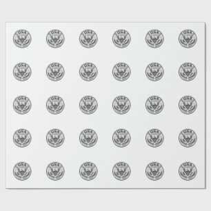USA 250 Years Freedom Vintage Eagle Badge Shirt_1 Wrapping Paper