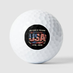 USA 250 Years of Freedom 1776–2026 Patriot Golf Balls