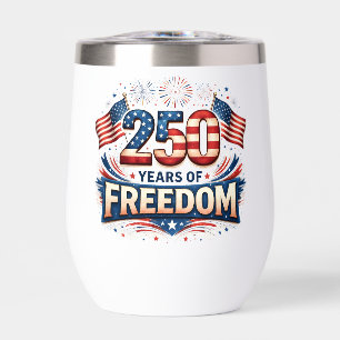 USA 250 Years Of Freedom American Flag Design