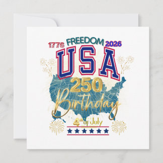 USA 250 YEARS OF FREEDOM INVITATION