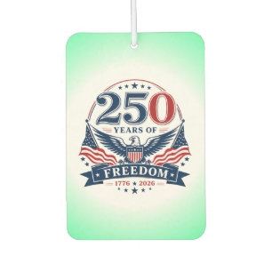 USA 250 Years Of Freedom Patriotic Eagle Design Car Air Freshener