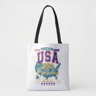 USA 250 YEARS OF FREEDOM TOTE BAG