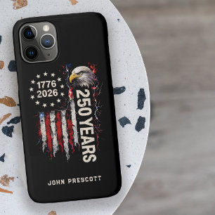 USA 250 Years Patriotic 2026 Freedom Flag Case-Mate iPhone Case
