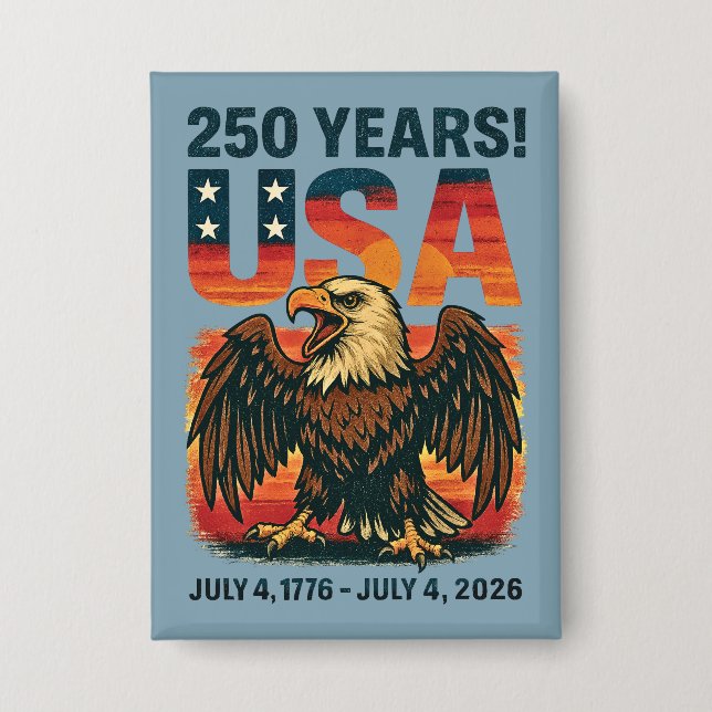 USA 250 Years – Patriotic Bald Eagle July 4th 2026 (Front)