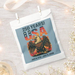 USA 250 Years – Patriotic Bald Eagle July 4th 2026 Favour Bags