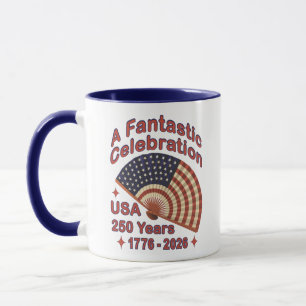 USA 250 Years Patriotic Fan Design – 1776-2026 Mug