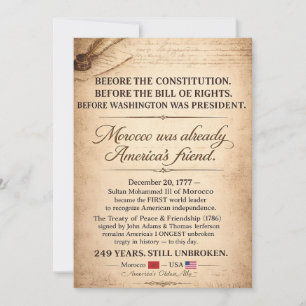 USA 250 Years Poster, 1776–2026 Independence Day Holiday Card