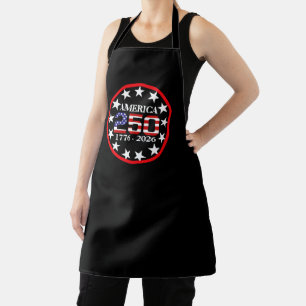 USA 250th Anniversary 1776-2026 American Flag Apron