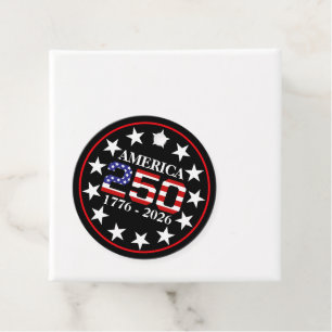 USA 250th Anniversary 1776-2026 American Flag Favour Tags