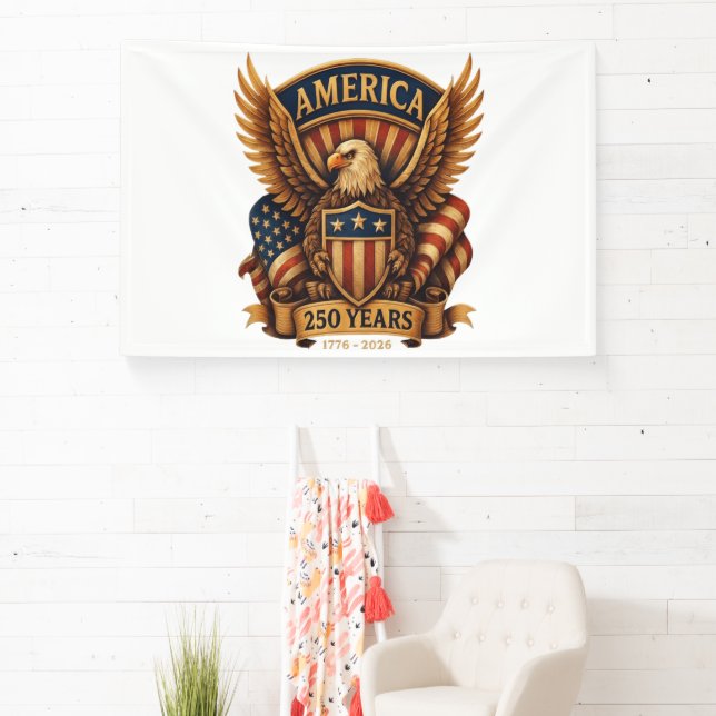 USA 250th Anniversary 1776-2026 Banner (Insitu)