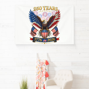 USA 250th Anniversary 1776-2026 Banner