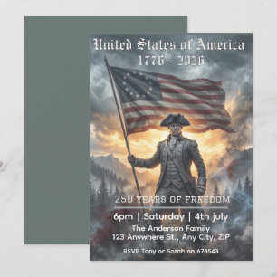 USA 250th Anniversary 1776-2026 George Washington  Invitation