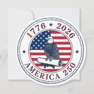 USA 250th Anniversary 1776-2026 Invitation