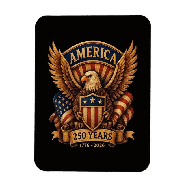 USA 250th Anniversary 1776-2026 Magnet (Vertical)