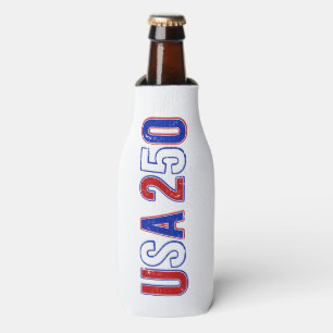 USA 250th Anniversary 1776-2026 Patriotic American Bottle Cooler