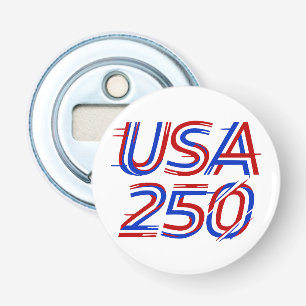 USA 250th Anniversary 1776-2026 Patriotic American Bottle Opener