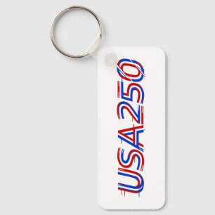 USA 250th Anniversary 1776-2026 Patriotic American Key Ring