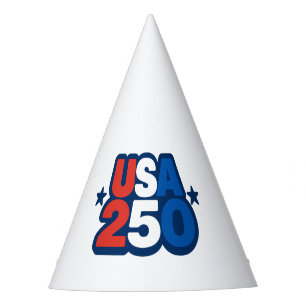 USA 250th Anniversary 1776-2026 Patriotic American Party Hat