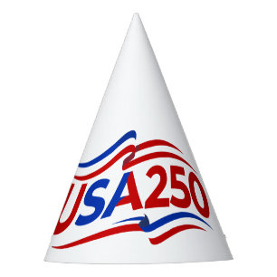 USA 250th Anniversary 1776-2026 Patriotic American Party Hat