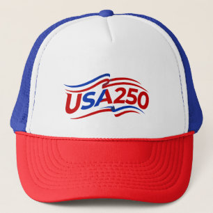 USA 250th Anniversary 1776-2026 Patriotic American Trucker Hat