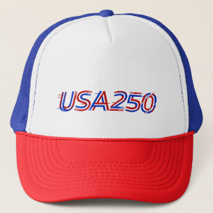 USA 250th Anniversary 1776-2026 Patriotic American Trucker Hat