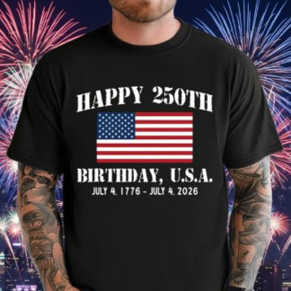 USA 250th Anniversary 1776-2026 Patriotic Tri-Blend Shirt