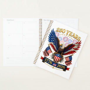 USA 250th Anniversary 1776-2026 Planner