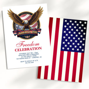 USA 250th Anniversary BBQ Invitation