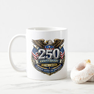USA 250th Anniversary Coffee Mug