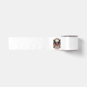 USA 250th Anniversary Eagle Satin Ribbon