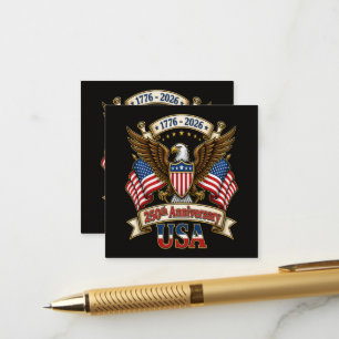 USA 250th Anniversary Enclosure Card