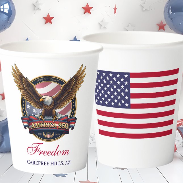 USA 250th Anniversary Event Paper Cups (Creator Uploaded)