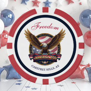 USA 250th Anniversary Event Poker Chips