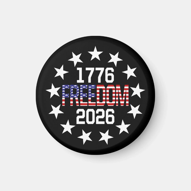 USA 250th Anniversary Freedom Magnet (Front)