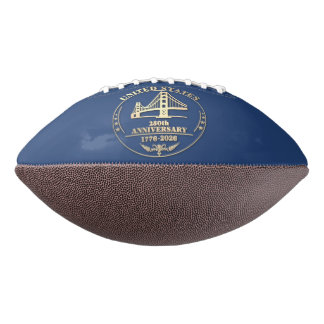 USA 250th Anniversary Golden Gate Gold design  Football