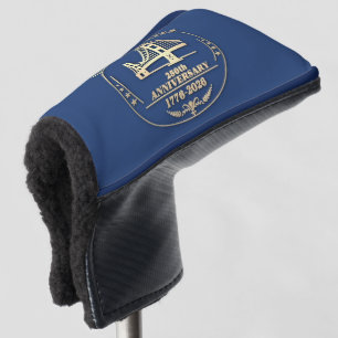 USA 250th Anniversary Golden Gate Gold design  Golf Head Cover
