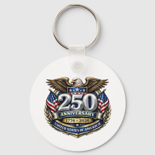 USA 250th Anniversary Keychain (Front)